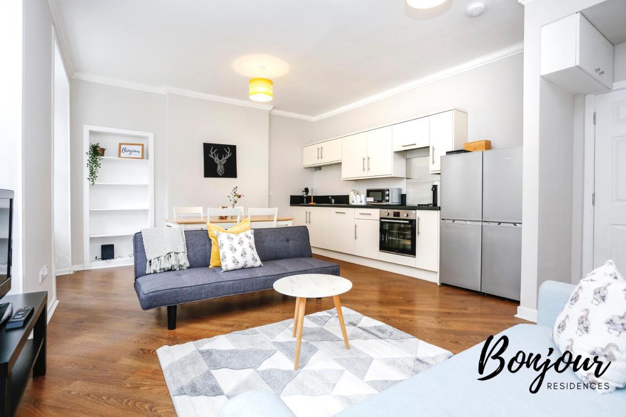 Bright New Town 2Br-1Ba, 1 Min To George St By Bonjour Residences Edynburg Zewnętrze zdjęcie